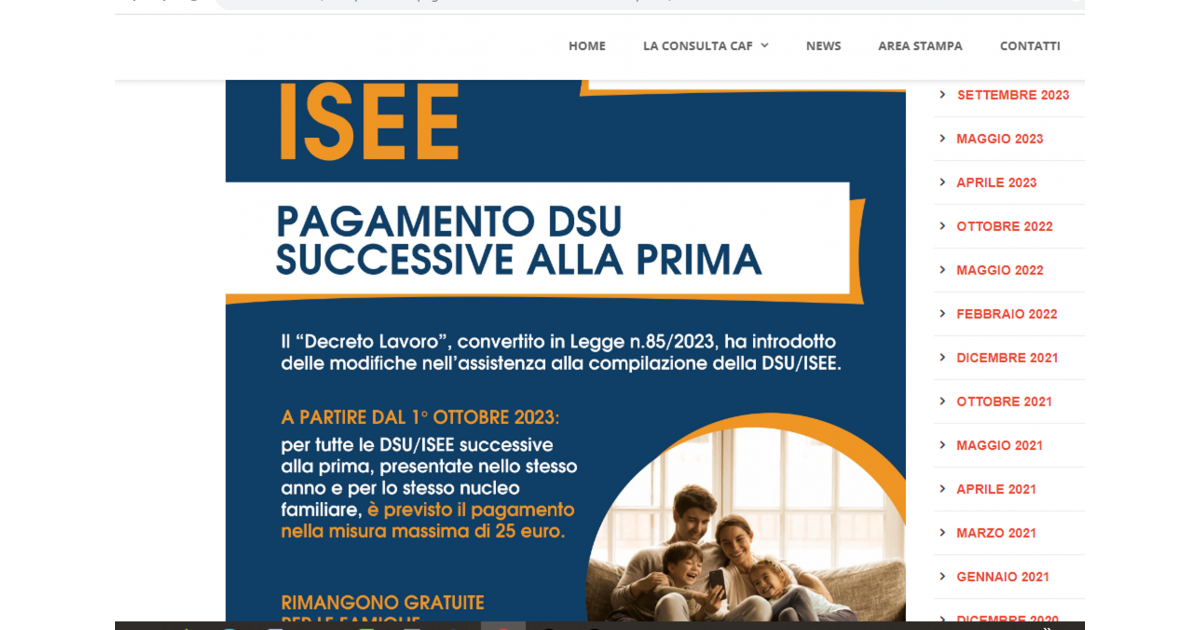 Dsu Per Isee Dal Ottobre Le Modifiche Sono A Pagamento Fiscoetasse