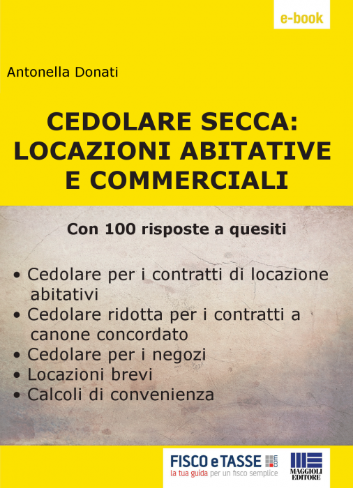 CONTRATTO DI LOCAZIONE CON CEDOLARE SECCA DA SCARICA