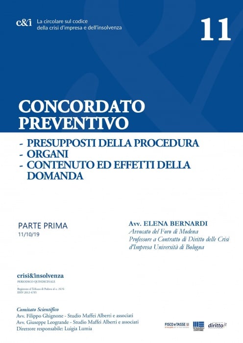 Concordato Preventivo - Parte Prima - FISCOeTASSE.com