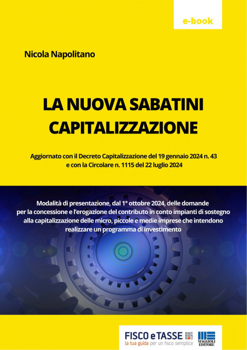 Nuova Sabatini Capitalizzazione (eBook 2024)