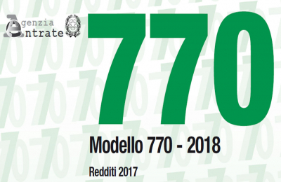 Dichiarazione 770 2018: pubblicato il Modello in versione unificata