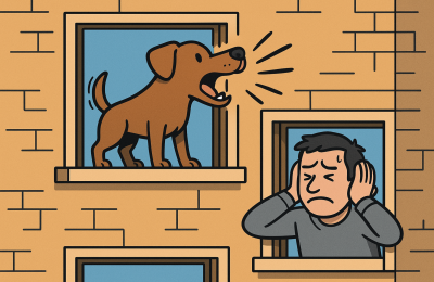 Cani in condominio e rumori intollerabili: cosa rischia il proprietario?