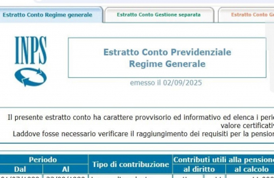 Estratto contributivo INPS: novità 2025