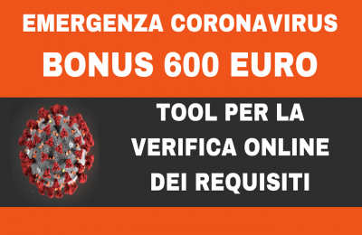 Calcolo per Bonus 600 euro Partite IVA Professionisti Decreto "CoronaVirus"