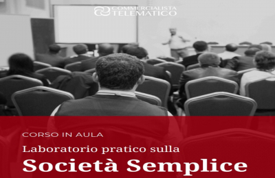 La società semplice – aspetti civilistici e fiscali corso 8.11.2024