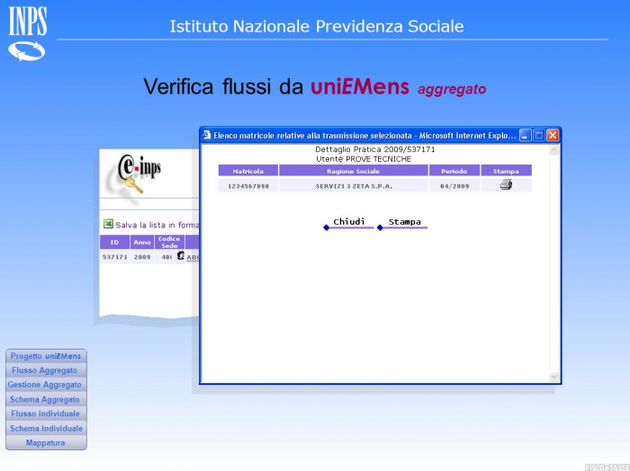 scarica software controllo uniemens