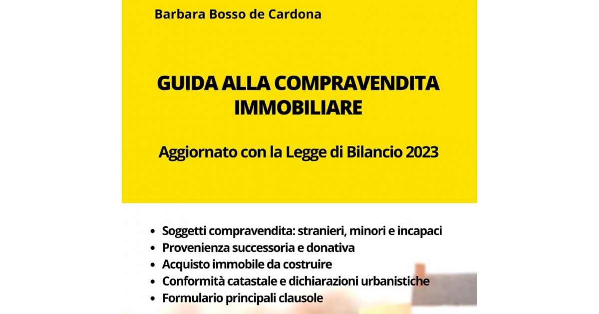 Guida Alla Compravendita Immobiliare - FISCOeTASSE.com