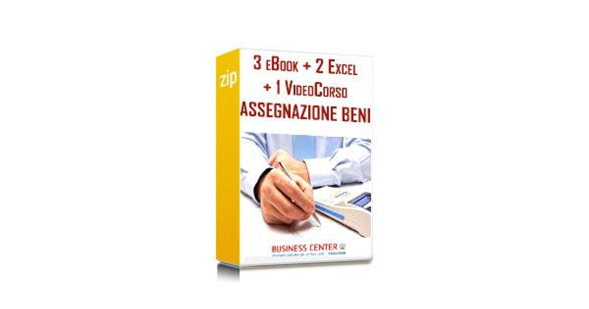 Assegnazione Beni Ai Soci Ebook Excel Videocorso Fiscoetasse Com