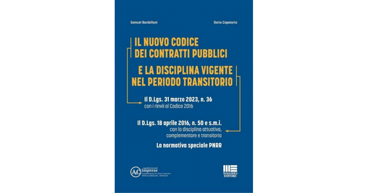 Il Nuovo Codice Dei Contratti Pubblici - Libro Di Carta - FISCOeTASSE.com