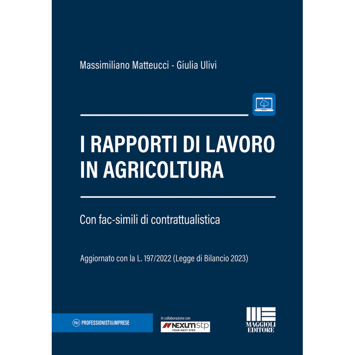 I rapporti di lavoro in agricoltura - Libro di carta