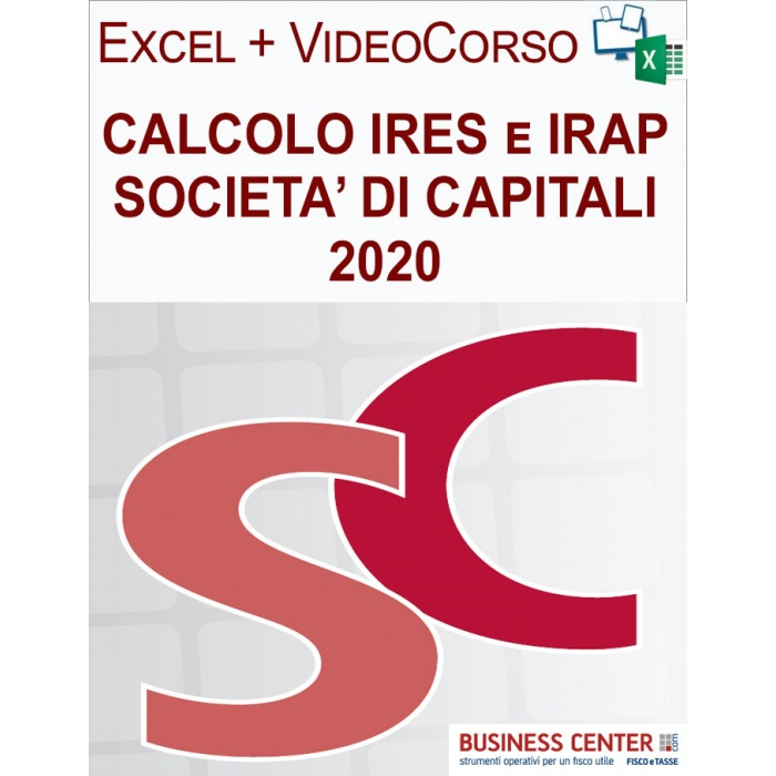 Calcolo IRES e IRAP 2020 (Excel + Videocorso)