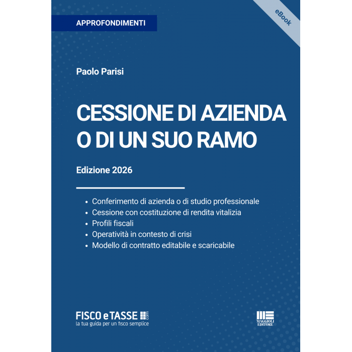 Cessione di azienda o di un suo ramo | eBook