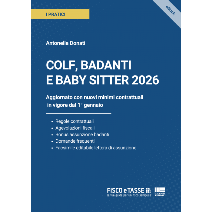 Colf - badanti e babysitter 2026 | eBook