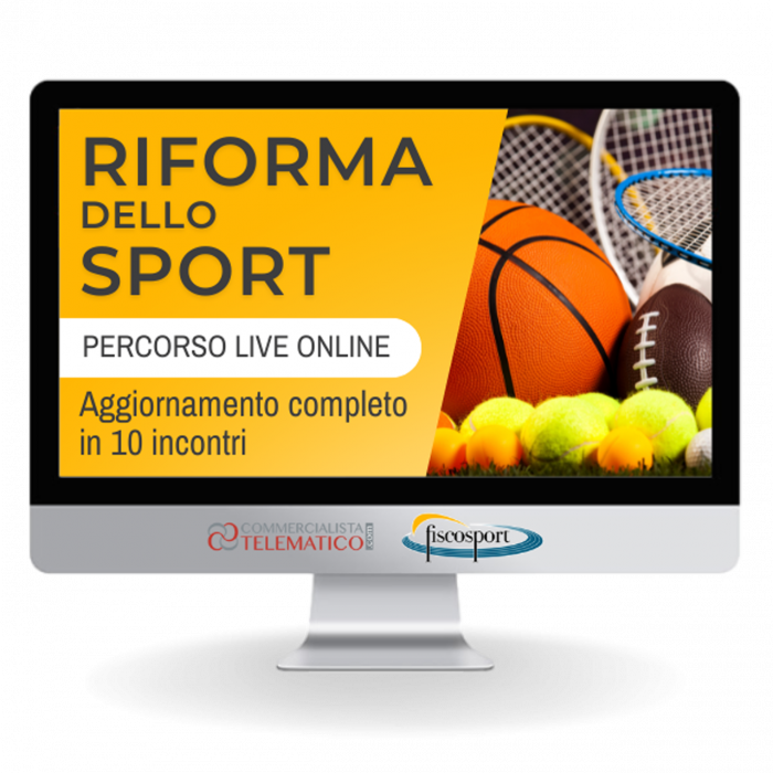 Riforma dello sport: percorso completo in 10 webinar