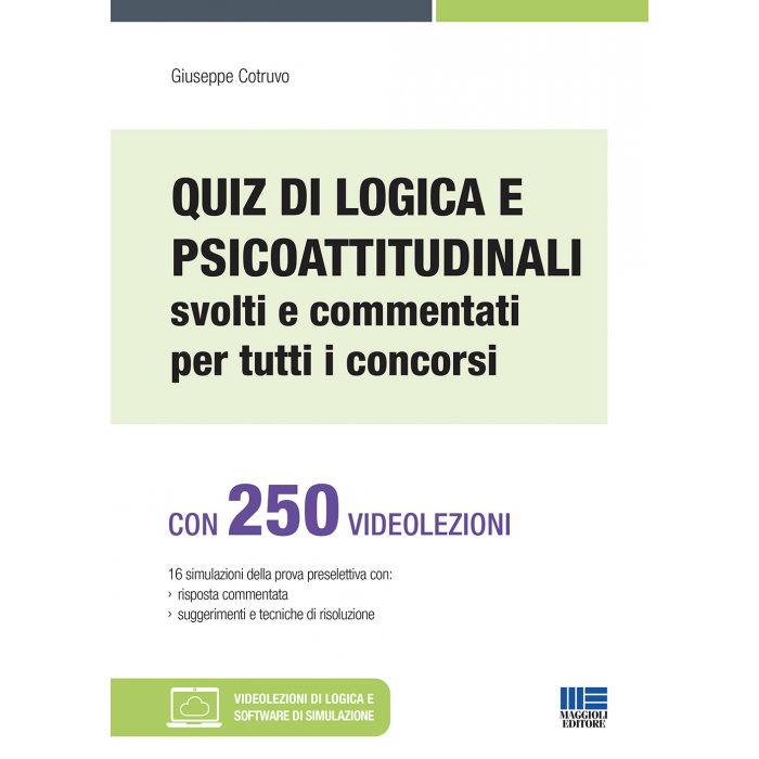 Quiz di logica e psicoattitudinali - libro di carta