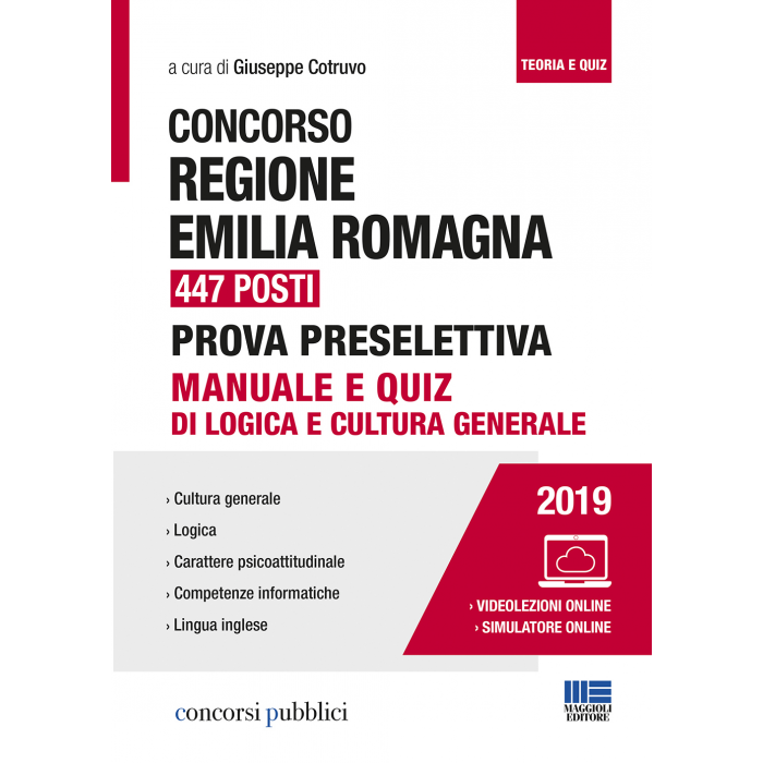 Concorso Regione Emilia Romagna 447 posti -Libro carta