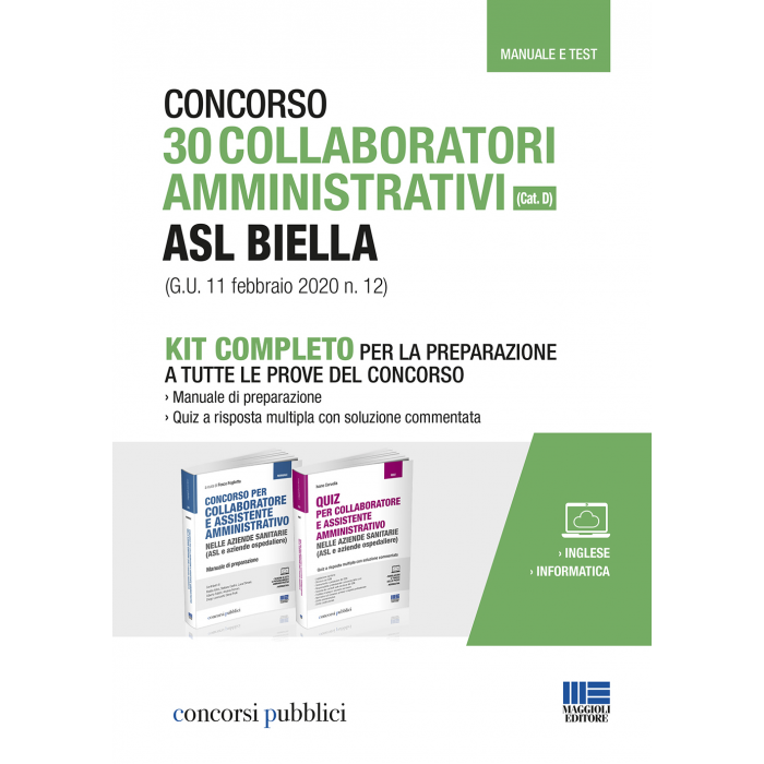 Concorso 30 Collaboratori amministrativi ASL Biella (Ca