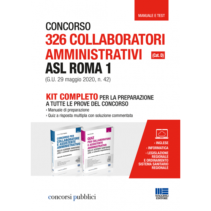 Concorso 326 Collaboratori amministrativi ASL Roma 1 (C