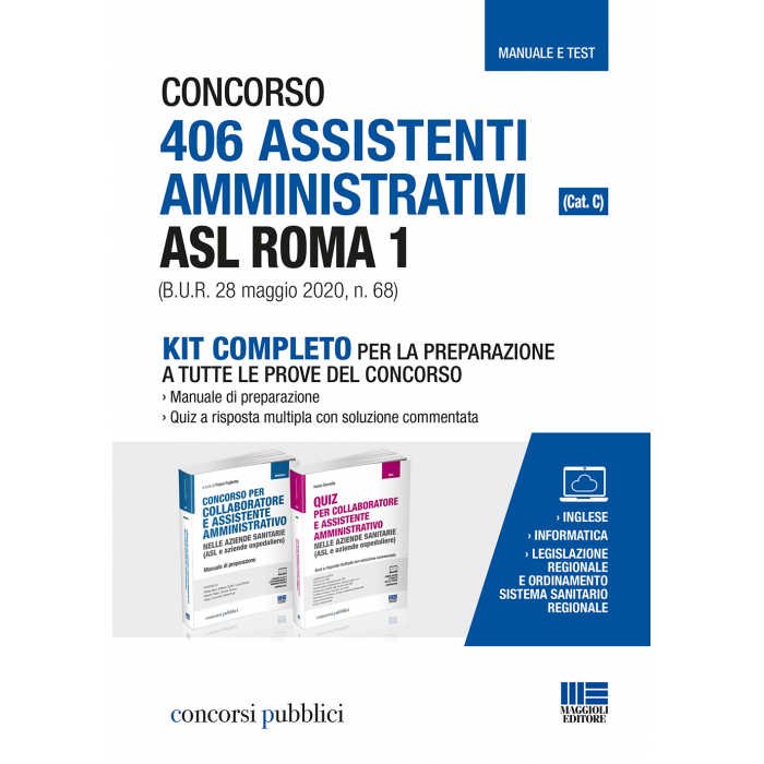 Concorso 406 Assistenti amministrativi ASL Roma 1 (Cat.