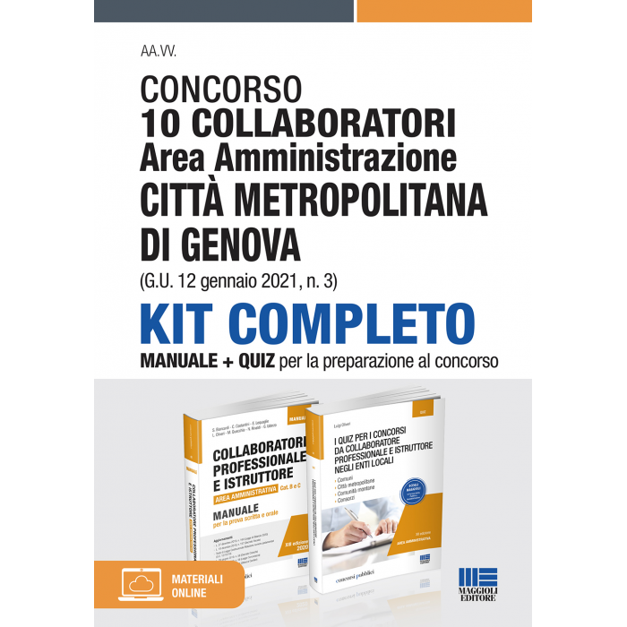 Concorso 10 Collaboratori amministrativi Genova -KIT