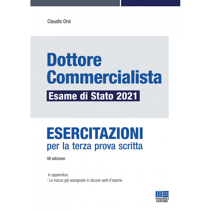 Dottore Commercialista Esame di Stato 2021- Esercitaz. 