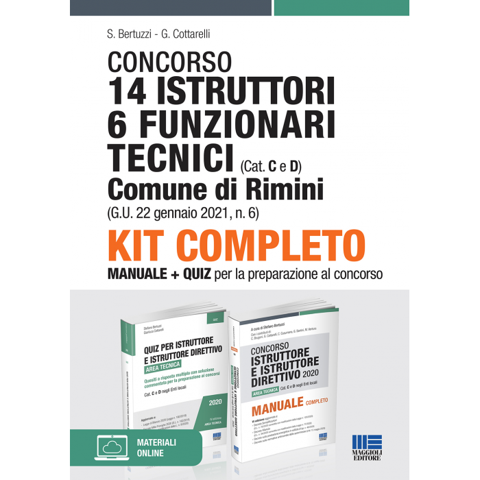 Concorso Rimini 14 Istruttori 6 Funzionari tecnici- KIT