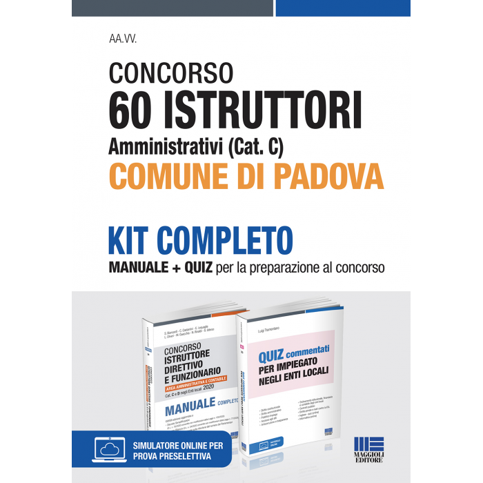 Concorso 60 Istruttori amministrativi (Cat. C) Comune di Padova - Kit completo