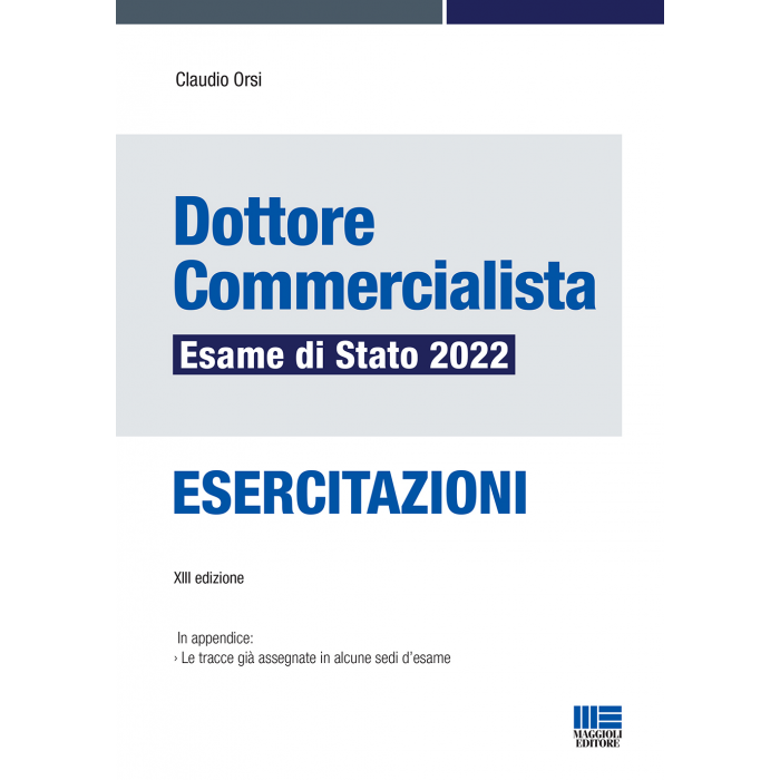 Dottore Commercialista Esame di Stato 2022 - Esercitaz.