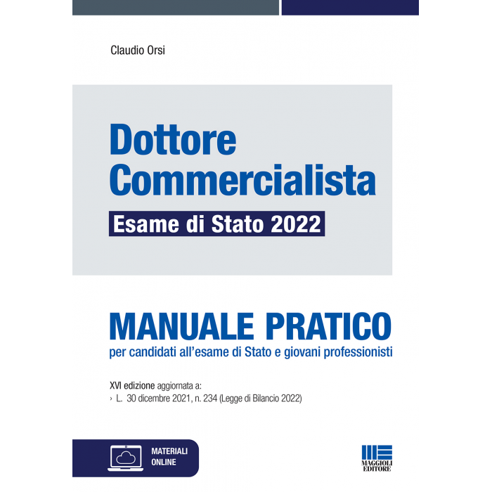 Dottore Commercialista Esame di Stato 2022 - Manuale
