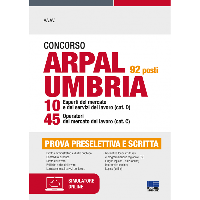 Concorso ARPAL Umbria 2022 - 92 posti 