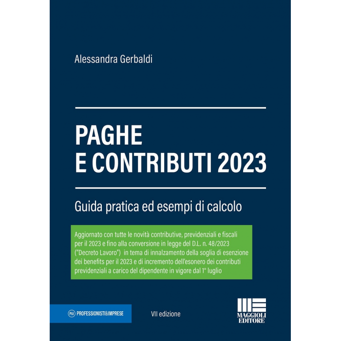 Paghe e contributi 2023 -  Libro di carta