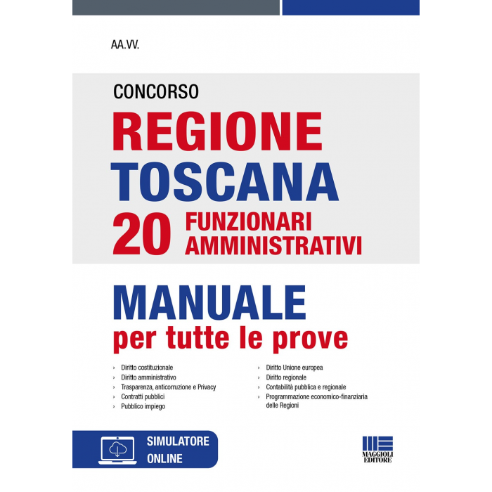 Concorso Regione Toscana 20 Funzionari ammin -Manuale