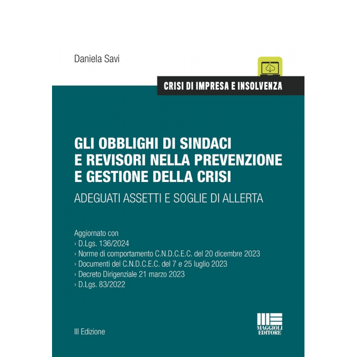 Obblighi sindaci e revisori gestione crisi - cartaceo