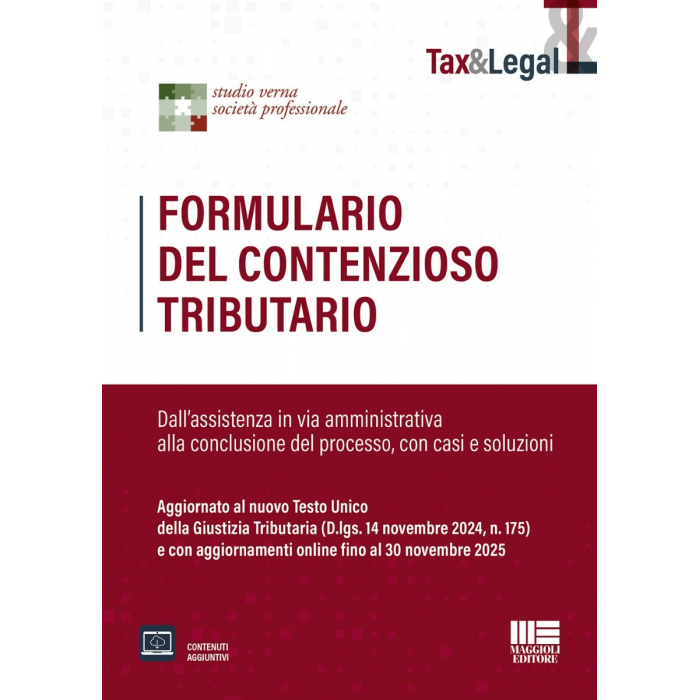 Formulario del contenzioso tributario | Libro di carta