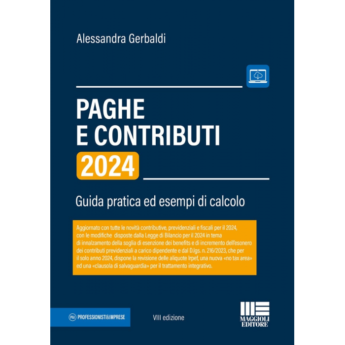 Paghe e contributi 2024 - libro di carta