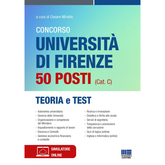 Concorso Università di Firenze-50 posti Cat.C- cartaceo