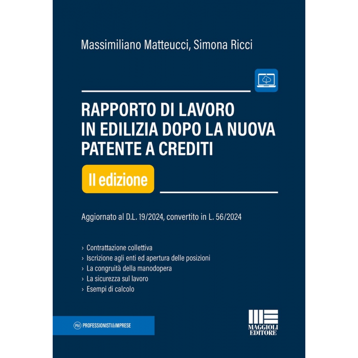 Rapporto di lavoro in edilizia patente a punti-cartaceo