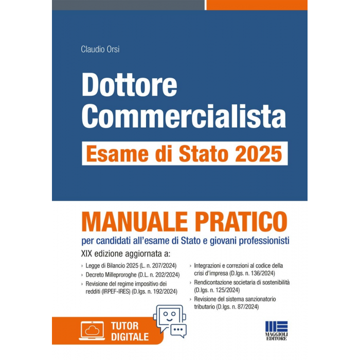 Dottore Commercialista Esame di Stato 2025 - Manuale