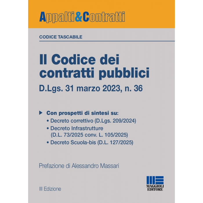 Il Codice dei contratti pubblici | Versione Tascabile