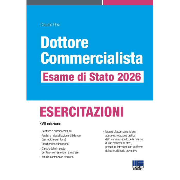 Esame Commercialista 2026 - ESERCITAZIONI | Libro carta