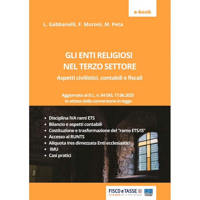 Gli enti religiosi nel terzo settore | eBook 2025