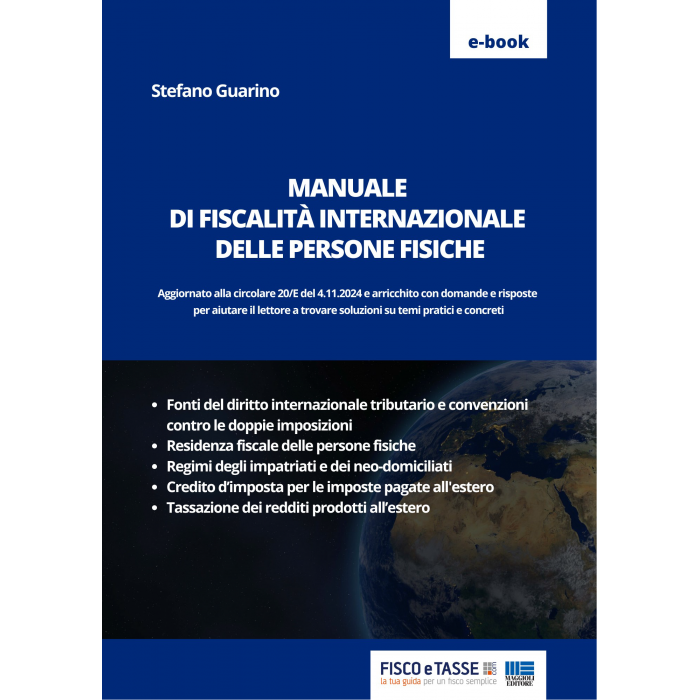 Manuale di fiscalità internazionale persone fisiche