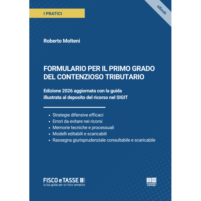 Formulario sul primo Grado del Contenzioso tributario