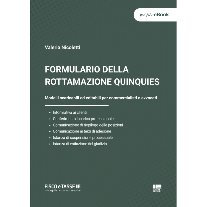Formulario della Rottamazione Quinquies | eBook
