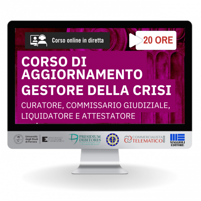 Corso di aggiornamento Gestore Crisi d'impresa 2025