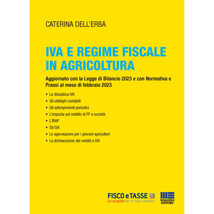 Iva e regime fiscale in agricoltura (eBook)