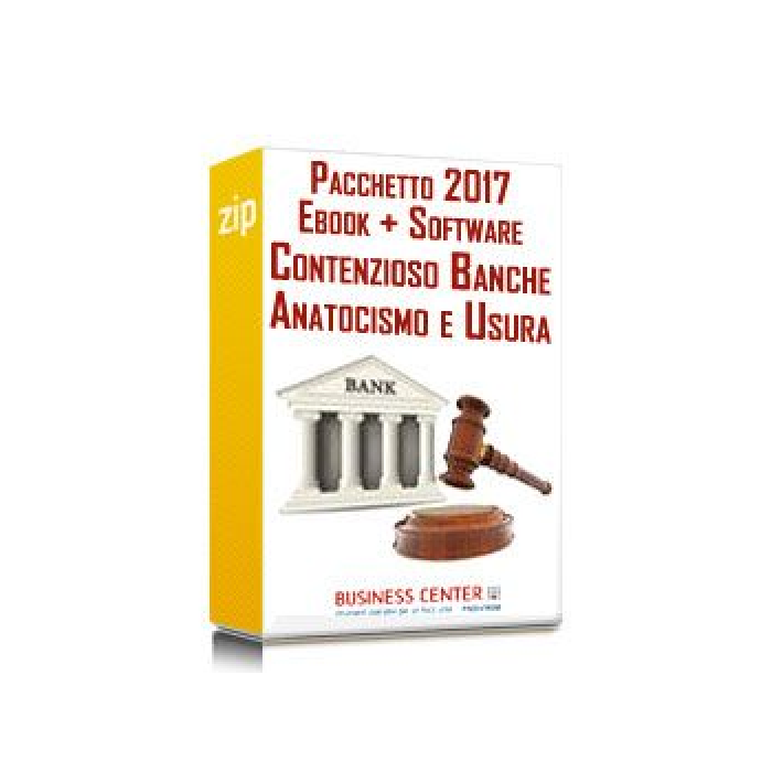 Pacchetto Contenzioso Banche - Anatocismo e Usura 2017