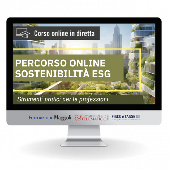 Percorso online Sostenibilità ESG. Strumenti pratici