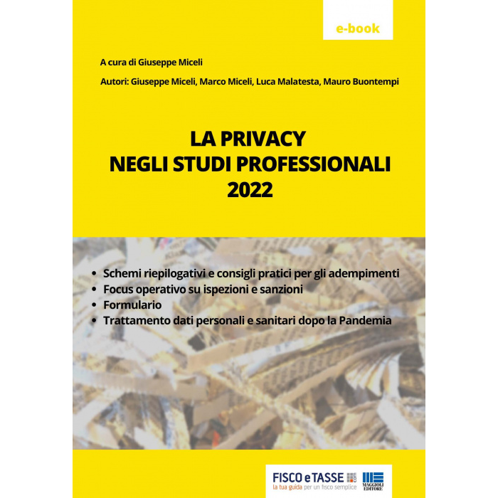La Privacy negli studi professionali (eBook 2022)