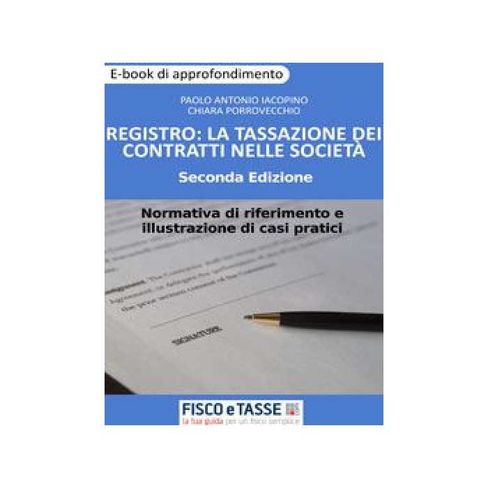 Registro: la tassazione dei contratti nelle società